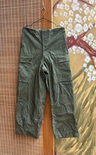 Vintage A.M. Seynaeve M.V.O 1959 Belgian Army Cargo Trousers Cotton Canvas 78x80