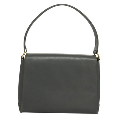 Gucci 1973 Top Handle Bag Leather Gray Handbag | eBay