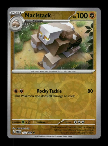 Naclstack Reverse Holo Common SV04: Paradox Rift 103/182 NM Pokemon NM - Picture 1 of 2