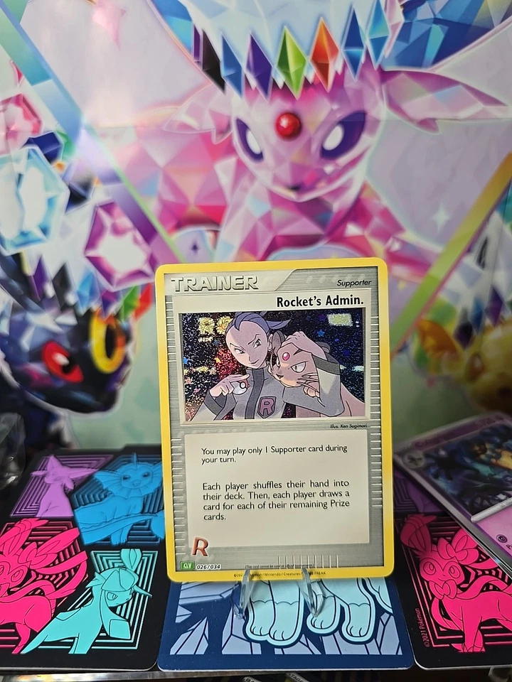 Rocket's Admin. (CLV) 026/034 Trading Card Game Classic Holo - Image 2 of 4
