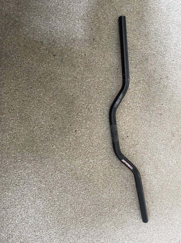 Rare/unfindable Renthal Dropbar M112 Handlebars For Biking 1 1/8 Clamp In Black