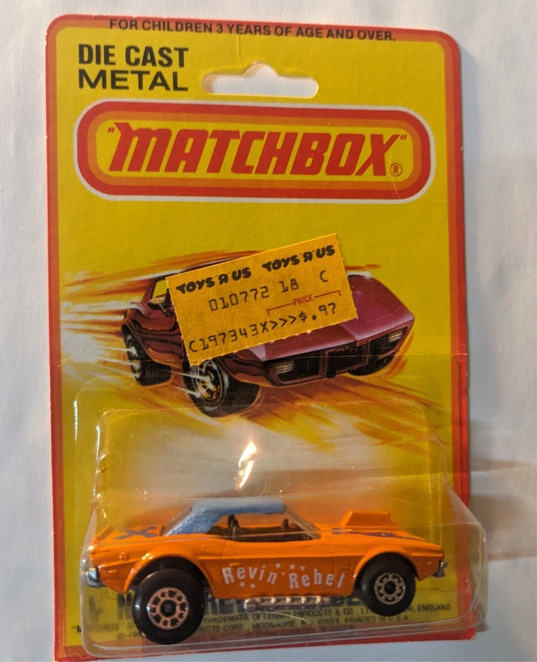 1982 Die Cast Metal No. 1 Revin' Rebel Blue Top Lesney Superfast Made in ENGLAND - Image 4 of 4