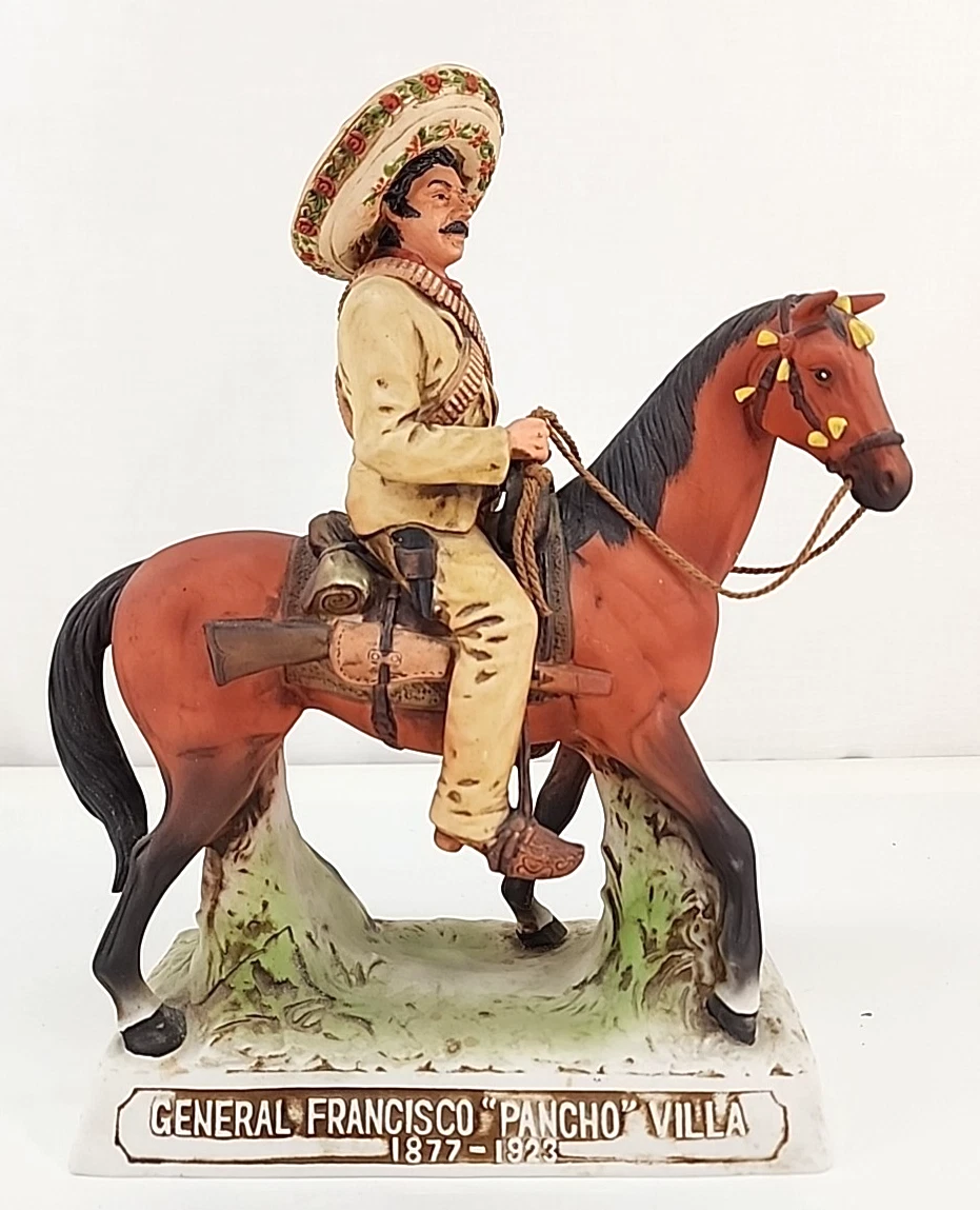 Vintage General Francisco Pancho Villa Decanter 11.5