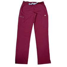 FIGS Women's Yola Skinny Burgundy Medical Nurse Scrub Pants Size Small
