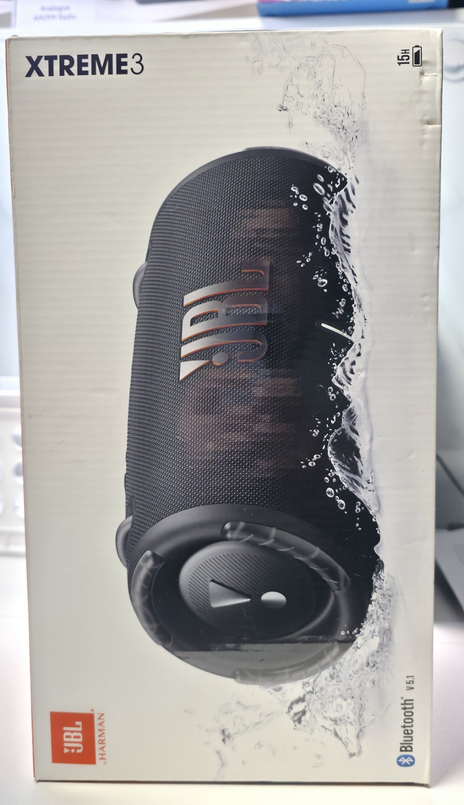 JBL Xtreme 3 Portable Bluetooth Speaker IP67 Waterproof 15 Hours Playtime Black