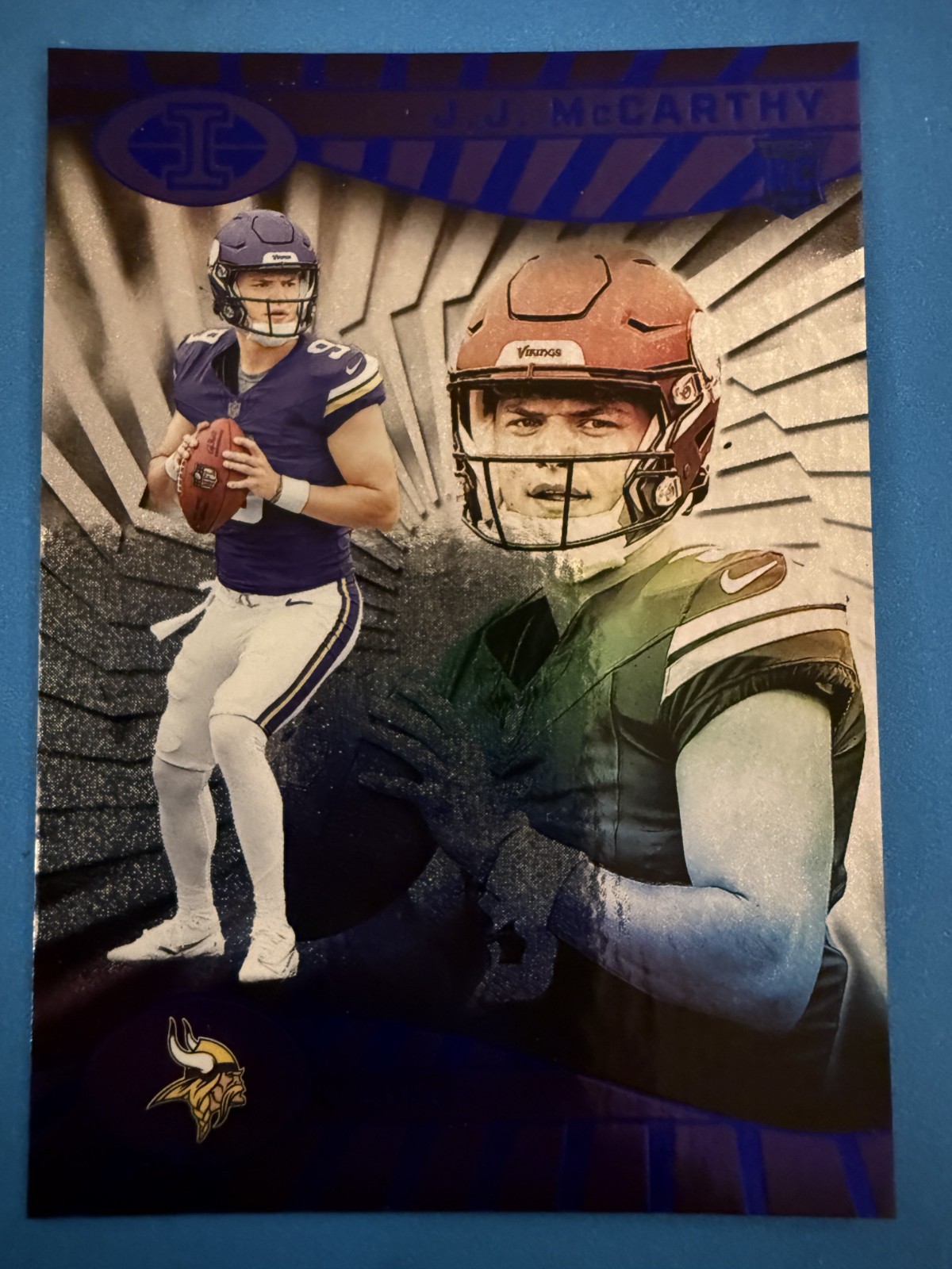 2024 Panini Illusions - J.J. McCarthy #100 Trophy Collection Dots (RC)