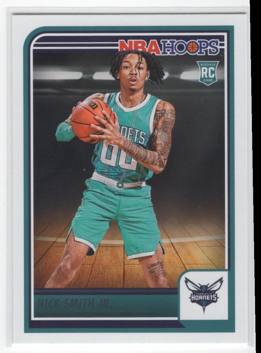 #235 Nick Smith Jr. 2023-24 Hoops RC Charlotte Hornets
