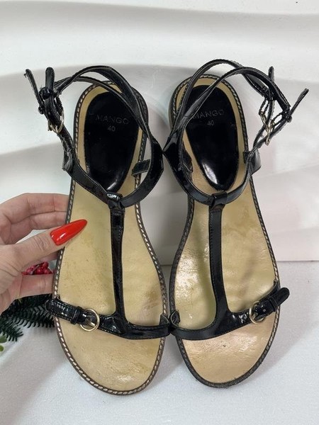Women Mango Heels Black 40