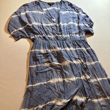 GIGIO by Umgee Women’s Large Ruffle Tulip Hem Hi Low Faux Wrap Dress, Lightwt