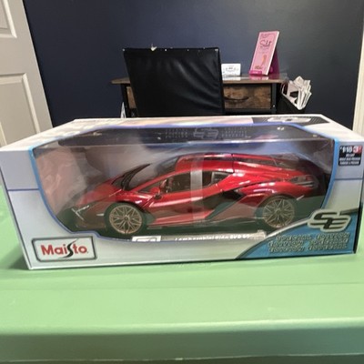 Maisto Special Edition Lamborghini Sián FKP 37 1:18 Diecast Red Unopened Box