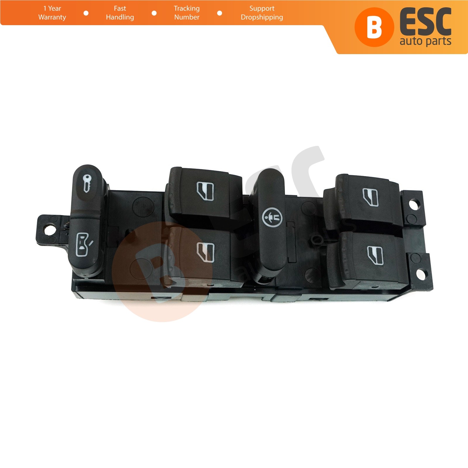 Window Master Switch 1J4959857B for VW Golf 4 Passat B5 Jetta Bora Seat Toledo