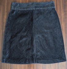 Gap Dark Gray Corduroy Straight Pencil Skirt Cotton Size 10