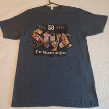Styx "Five Decades of Hits" 50th Anniversary Concert T-Shirt (1972&ndash;2022)