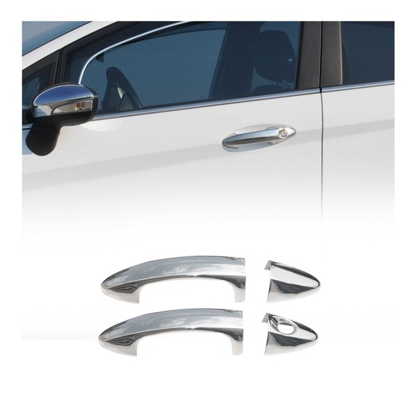 Chrom TüRgriff Blende FüR Ford Fiesta 2008-2017 2-TüR Edelstahl 4Tlg-image