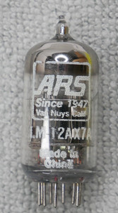 ECC83 L M 12AX7A ARS SOLID-O GETTER GUITAR PREAMP TUBE TESTS VERY GOOD