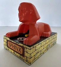 Sphinx Mechanical Savings Coin Bank Everlast Toys Vintage 1970’s Plastic