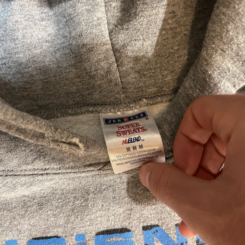 Sudadera con Capucha Y2K Fugazi Punk Rock Band Años 2000 Mediana De Colección Rara Gris Foto 4 de 4