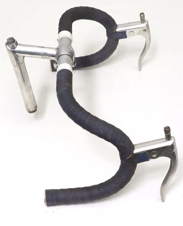 Manubrio corsa Belleri - vintage handlebar 1950's with Balilla brake levers - Immagine 2 di 4
