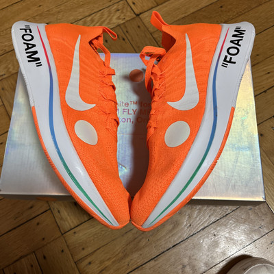 Fly Mercurial Flyknit Nike Off White Zoom Fly Price Size Nike Off-White X Zoom Fly Mercurial Flyknit Total Orange  191885862323|
