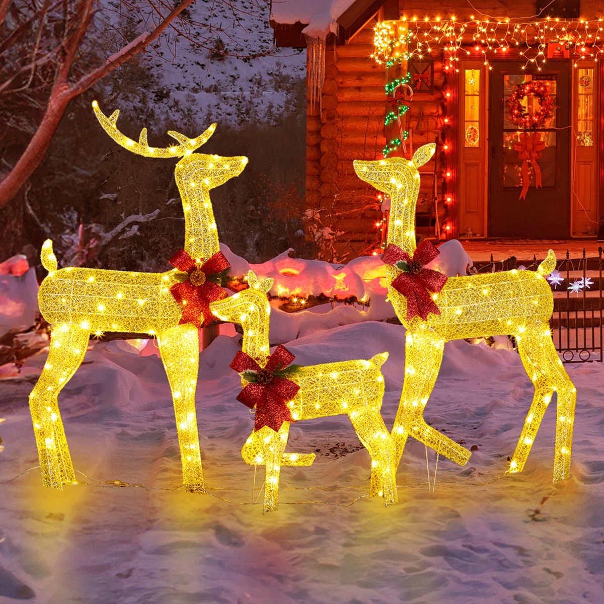 Lighted Outdoor Christmas Decorations for sale - eBay