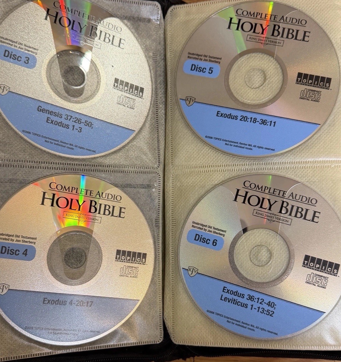 Complete Audio Holy Bible KJV CD Set + James Earl Jones READ – Incomplete