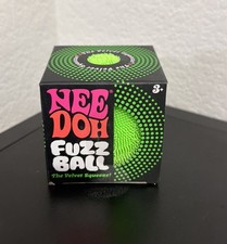 Schylling NEEDOH Fuzzball GREEN Factory Sealed Velvet Squeeze New Sealed