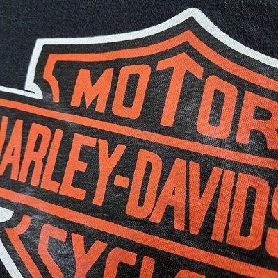 Vtg 70s Harley-Davidson Champion Blue Bar T-Shirt Large Bar