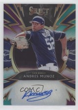 2020 Select Sparks Signatures Tri-Color Prizm 17/49 Andres Munoz Auto 03rx