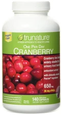 trunature Cranberry 650 mg, 140 Vegetarian Capsules