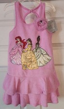 Disney Store Swim swimsuit Cover Up Princess Nwt Size S 5/6 Ariel Tiana Dress