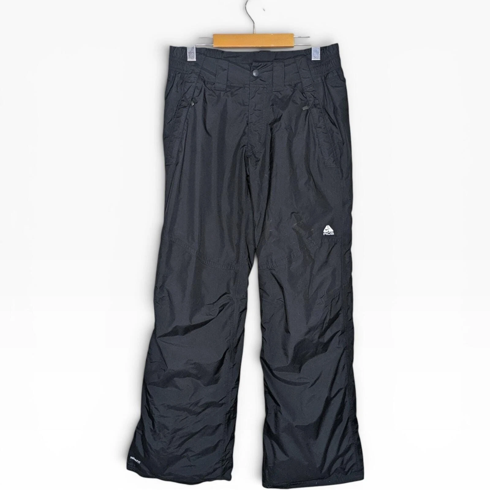 Y2K Nike ACG Insulated Track Pants Size Women's Small Splash Pants Windbreaker
