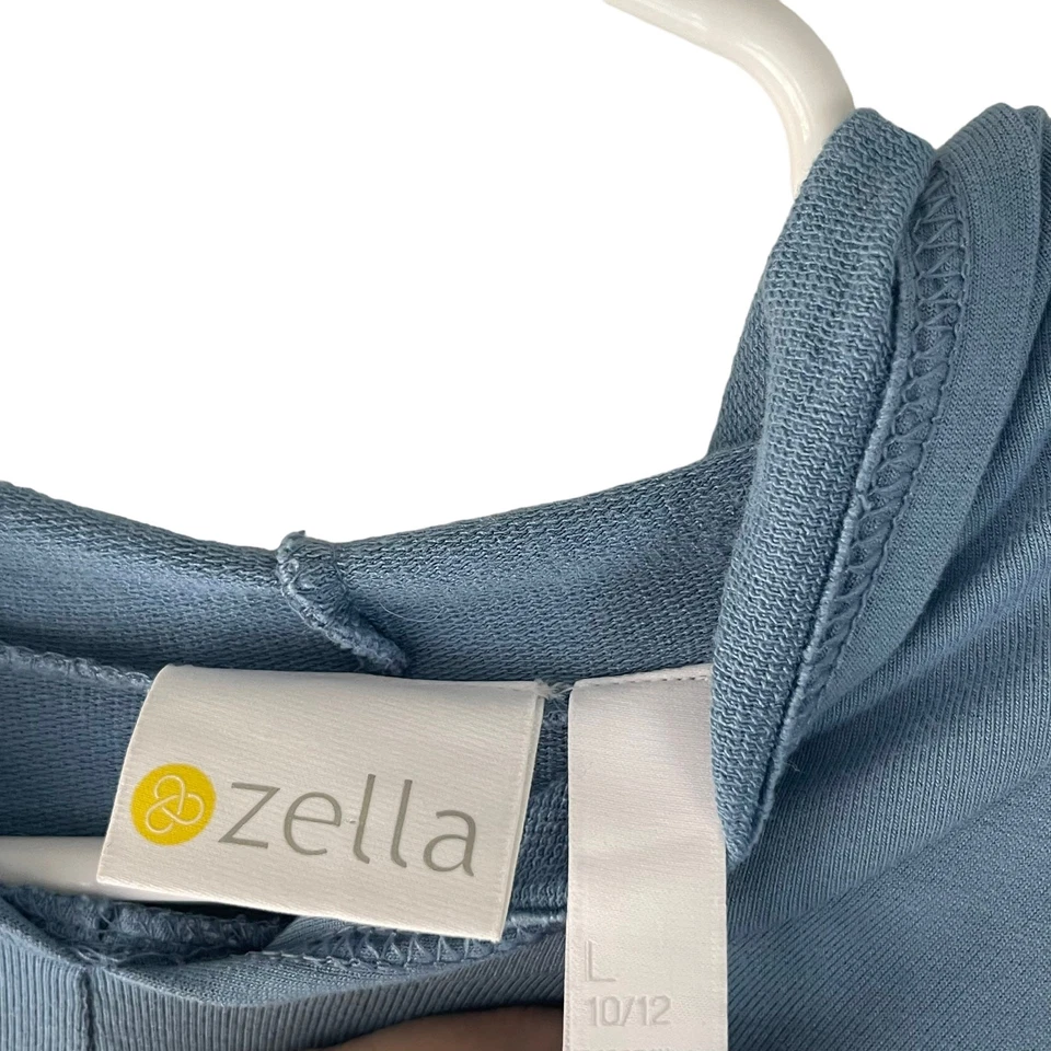 Zella Youth Girl's Size Large Light Blue Twisted Front Sweater - Image 4 of 4