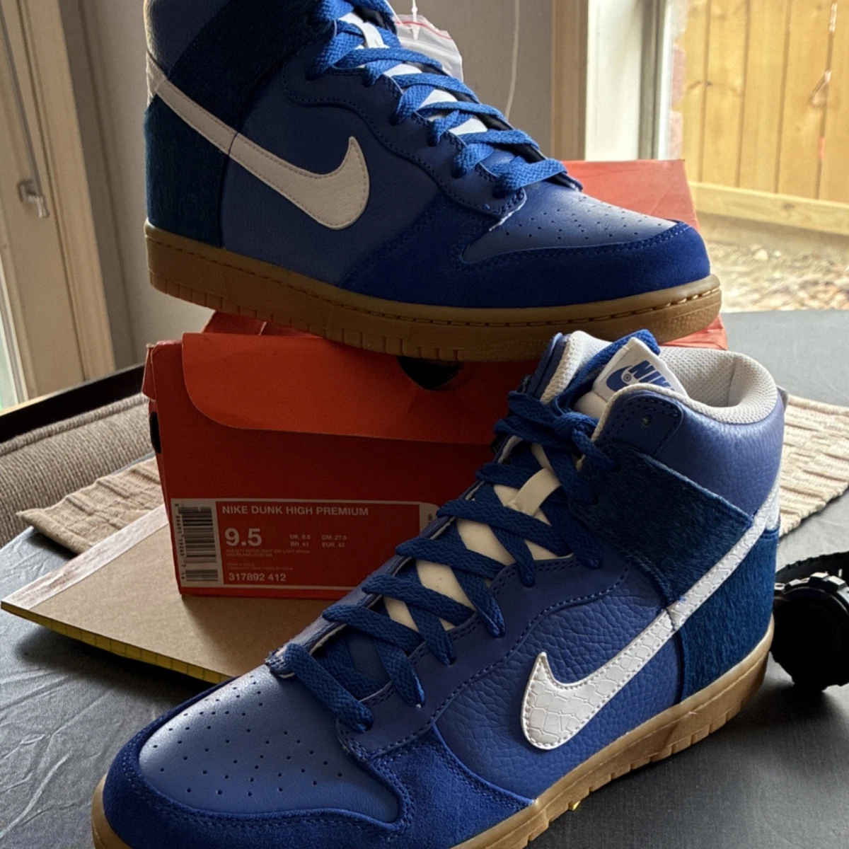 Las mejores ofertas en Nike Dunk High Premium Blue - 317892-412 | eBay