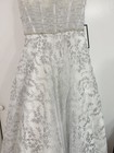 ECP White/Silver Beaded Glitter Tulle Wedding Ball Gown A-Line 9/10 — photo 2