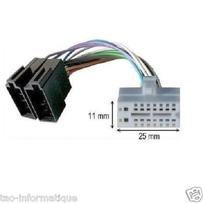CLARION MAX668RVD MRX8675RZ WXZ468RMP Autoradio ISO Adapterkabel