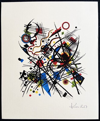 Wassily Kandinsky Lithograph 1923 COA Original - Piet