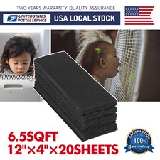 Universal 12"x4" Cut-to-Fit Activated Carbon Filter 20 Pcs Charcoal Air Filter