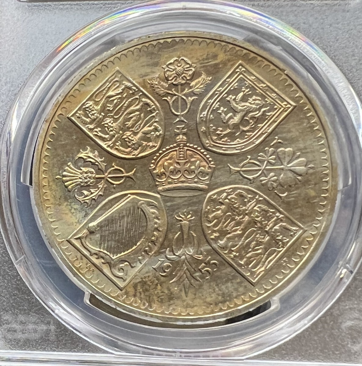 1953年 イギリス クラウンコイン PCGS PR64CAM 1953 Great Britain Proof Crown PCGS PR64 Coronation S-4136