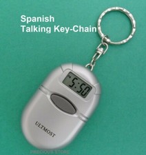 Spanish Talking Alarm Clock Keychain