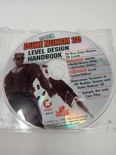 Official Duke Nukem 3D Level Design Handbook Disc Only (PC, 1996) SCRATCHED DISC - Picture 2 of 3