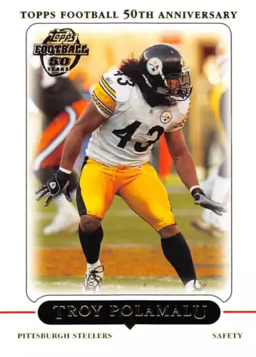2005 Topps #174 Troy Polamalu Pittsburgh Steelers Football Card NM-MT ID:43235