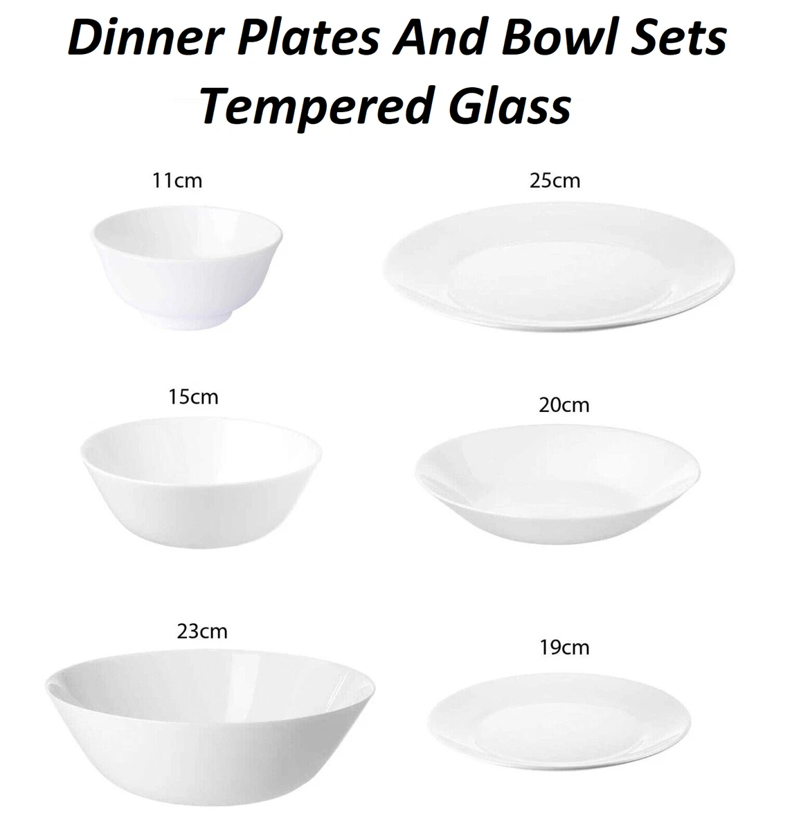 Ikea OFTAST White Dinner Plates Side Deep Plates And Bowls Make