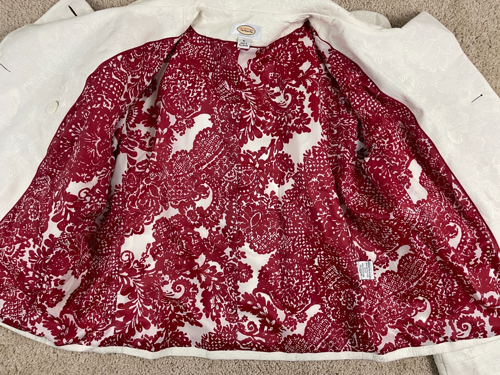 Talbot Basic Jacket Womens XL Collared Button Up … - image 9