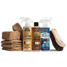 Complete Leather Cleaner and Conditioner Detailing Kit with Total Interior fo...