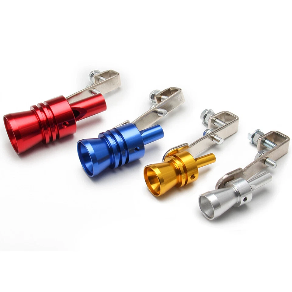 Car Turbo Sound Whistle Exhaust Tailpipe Blow Off Valve Bov Aluminum Universal Foto 2 de 4