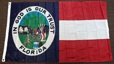 Florida Republic In God is Our Trust Polyester 3x5 Foot Flag Civil War Banner