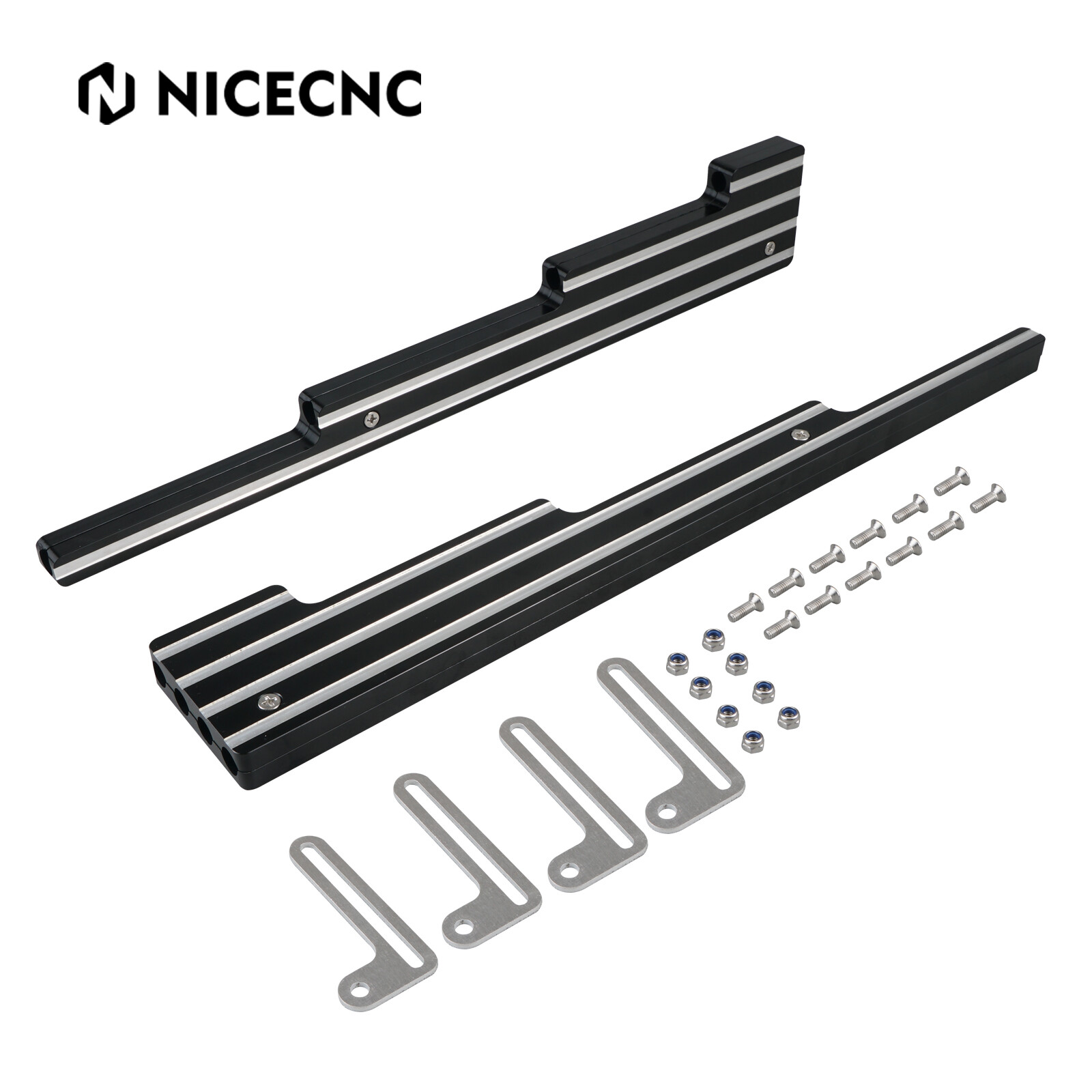 NICECNC Billet Aluminum Spark Plug Wire Looms Holders For SBC BBC 302