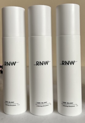Rnw Der Blanc Shining Emulsion 125 mL/4.2 Oz Exp 7/26 Lot Of 3 NWOB