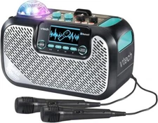 NEW VTech Super Sound Karaoke Portable Bluetooth, 2 Mics Included, Party Lights