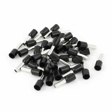 38Pcs Wire Crimp Connector Insulated Ferrule Cord End Pin Terminal AWG10Black✦KD